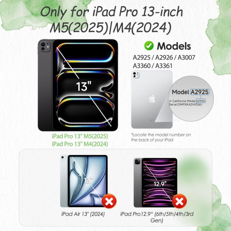 Protector de pantalla PandaShield para iPad Pro 13" M5/M4 paquete de 2
