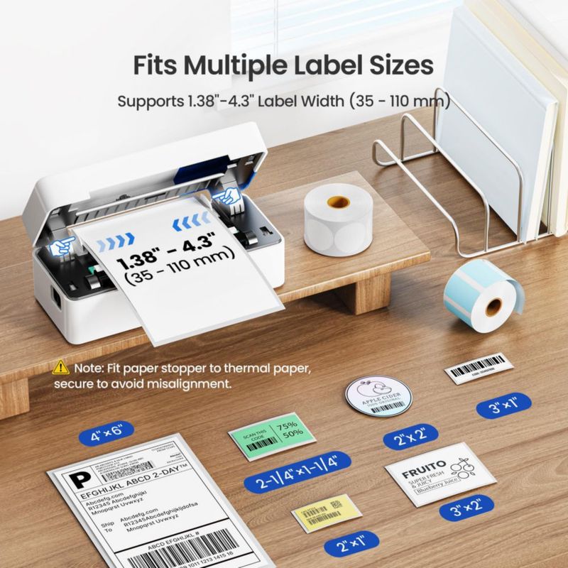 Impresora de Etiquetas ETIKEZ 4x6 Bluetooth Inalámbrica