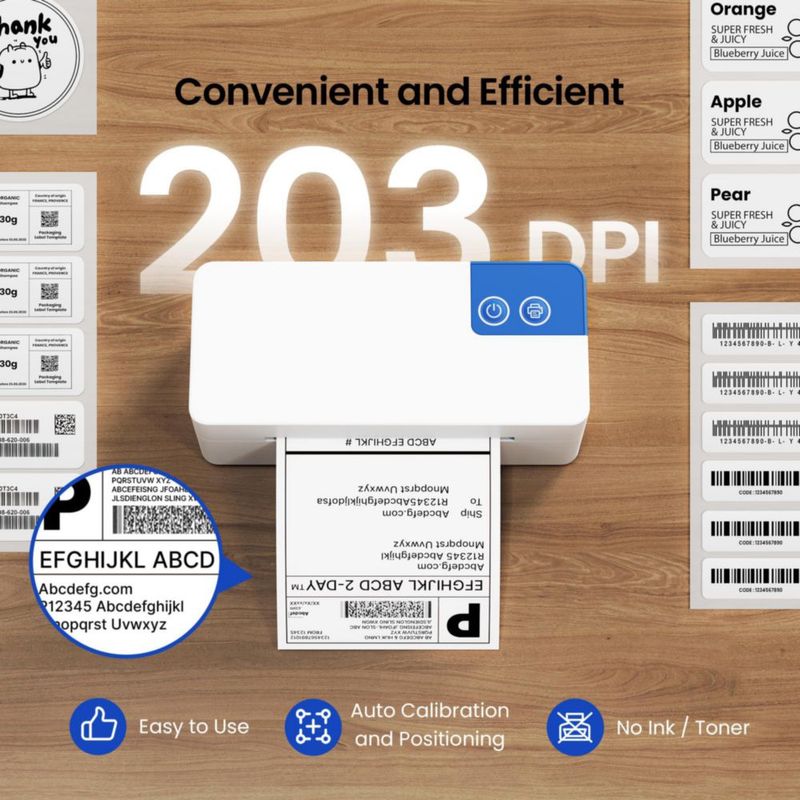 Impresora de Etiquetas ETIKEZ 4x6 Bluetooth Inalámbrica