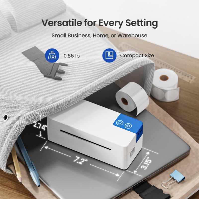 Impresora de Etiquetas ETIKEZ 4x6 Bluetooth Inalámbrica