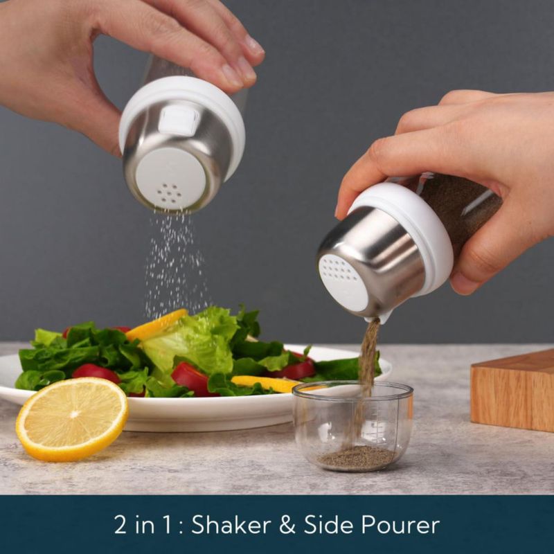 Salero y Pimentero KITCHENDAO 118 ml Blanco 2 en 1