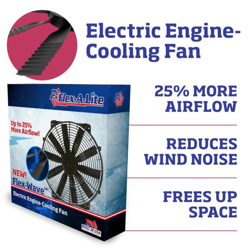 Ventilador Eléctrico Flex-a-lite 41 cm Puller 12 V 185 A