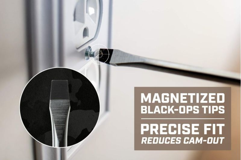 Destornillador Spec Ops de 15 cm con punta ranurada magnética