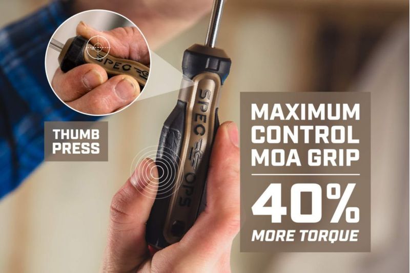 Destornillador Spec Ops de 15 cm con punta ranurada magnética