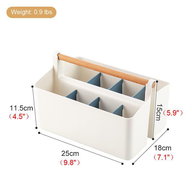 Organizador Vidifor 2 piezas 25 × 18 × 15 cm con divisores rosa y azul