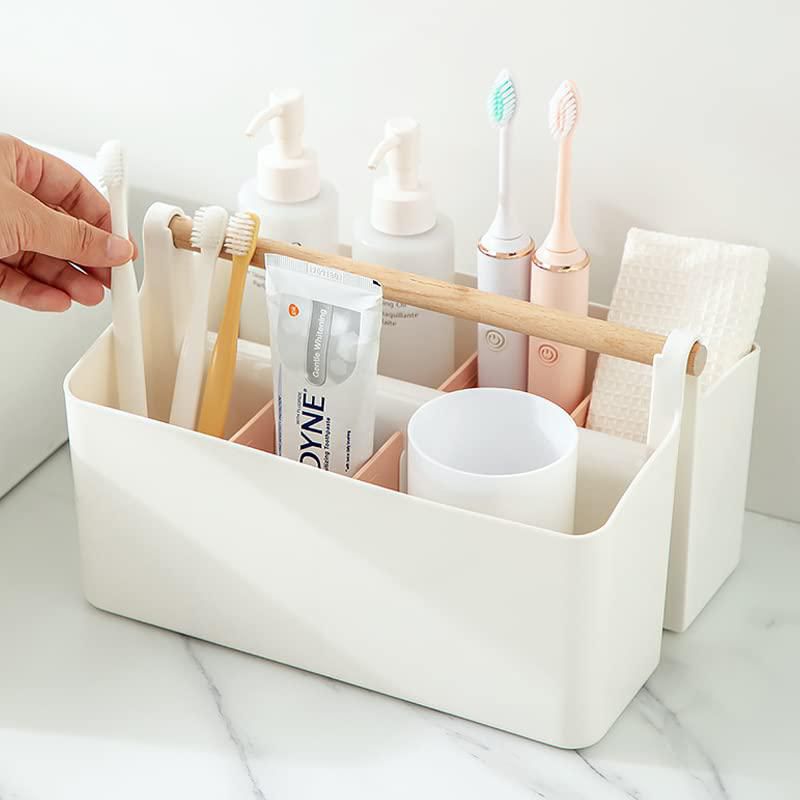 Organizador Vidifor 2 piezas 25 × 18 × 15 cm con divisores rosa y azul