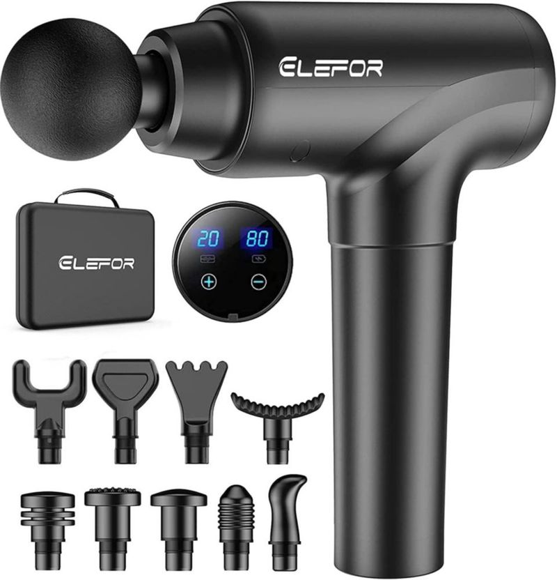 Pistola de masaje Elefor Deep Tissue Percussion Black