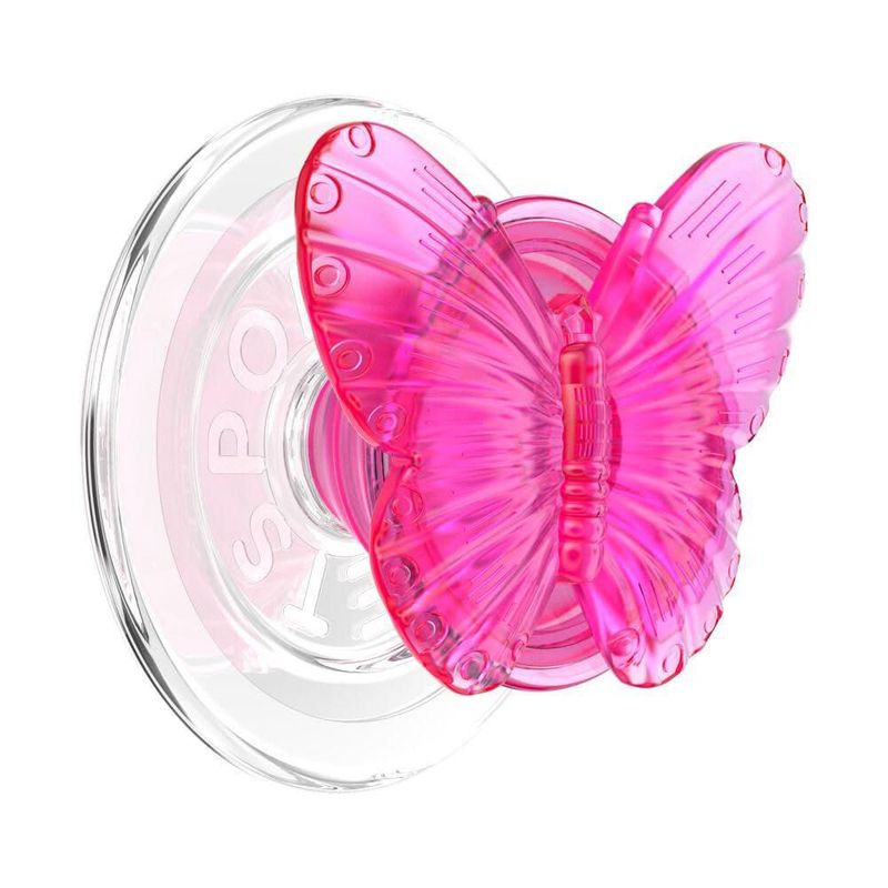 PopSockets MagSafe Agarre para Teléfono Mariposa Magenta