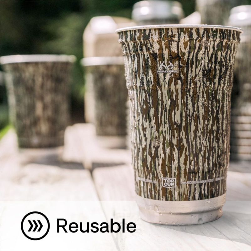 Vasos de Fiesta Top Cup 591 ml RealTree Camuflaje (Pack de 20)