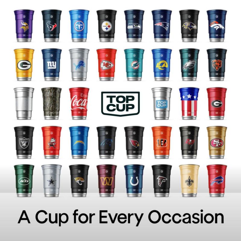 Vasos de Fiesta Top Cup 591 ml RealTree Camuflaje (Pack de 20)