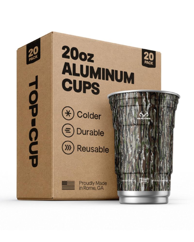 Vasos de Fiesta Top Cup 591 ml RealTree Camuflaje (Pack de 20)