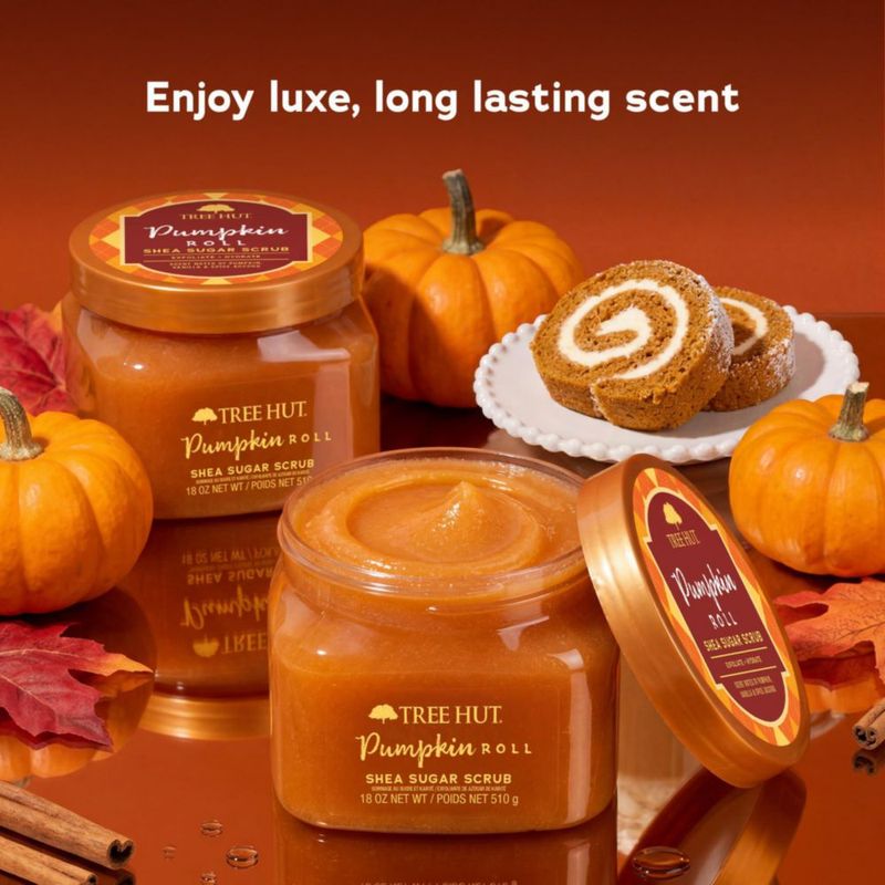 Exfoliante Corporal Pumpkin Roll Vegano – Tree Hut 510 g