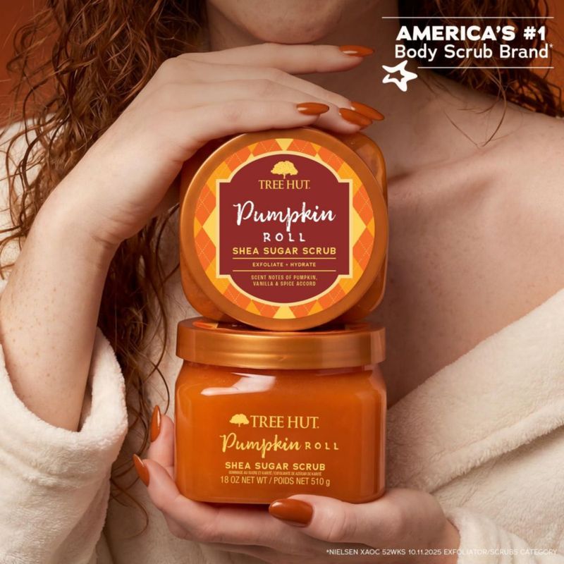 Exfoliante Corporal Pumpkin Roll Vegano – Tree Hut 510 g