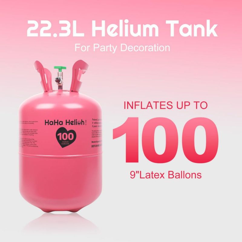 Tanque de Helio HAHAHELIOH! 22 L – Hasta 100 globos