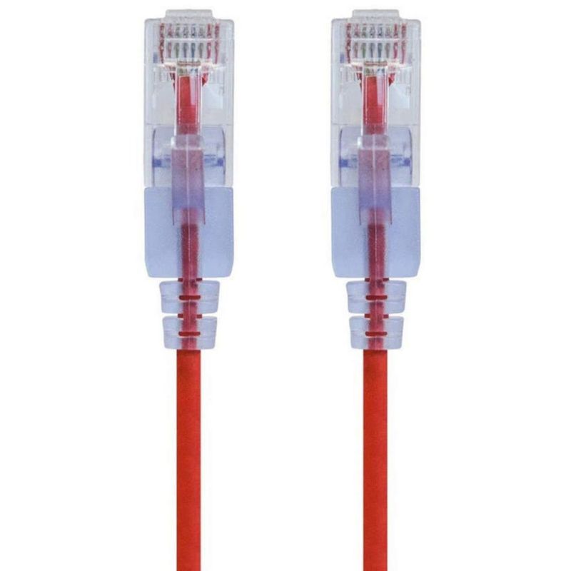 Cable Ethernet Monoprice Cat6A 2 m Rojo – Pack de 5