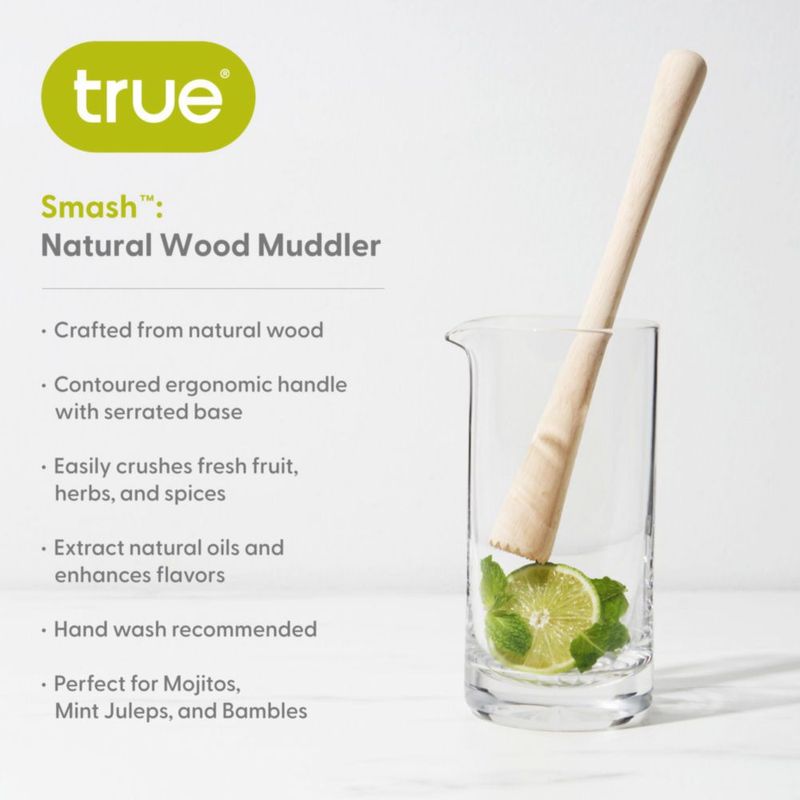 Manillar ergonómico Wooden Muddler TRUE de 25 cm