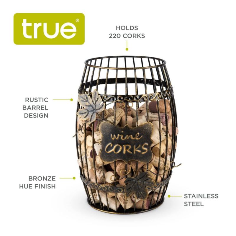 Soporte para corchos TRUE 28 cm Marrón - Juego de 1