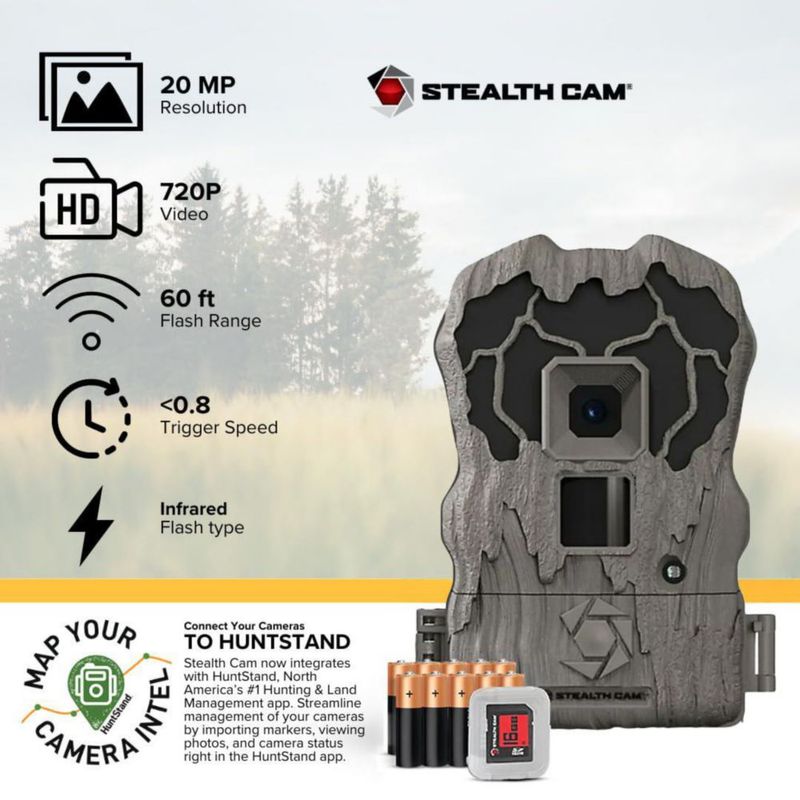 Cámara de rastreo Stealth Cam 20MP 720p HD (2 unidades)