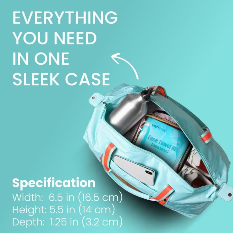 Toalla facial Visfresh 15 XL - Estuche de viaje impermeable