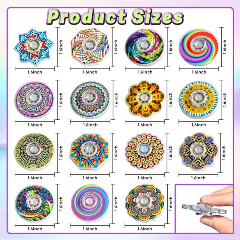 Spinner antiestrés nobleboy - Set de 30 mini juguetes sensoriales