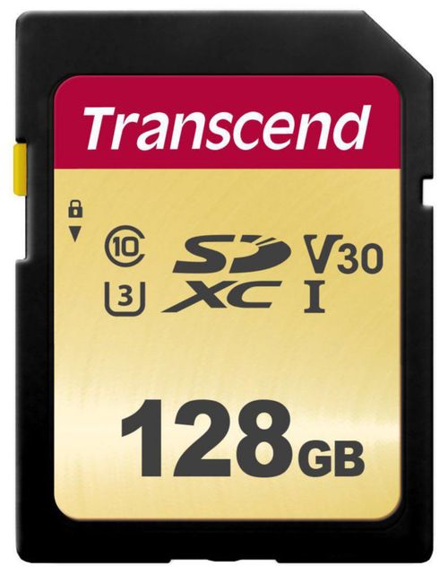 Tarjeta SD Transcend 128 GB 500S U3/V30