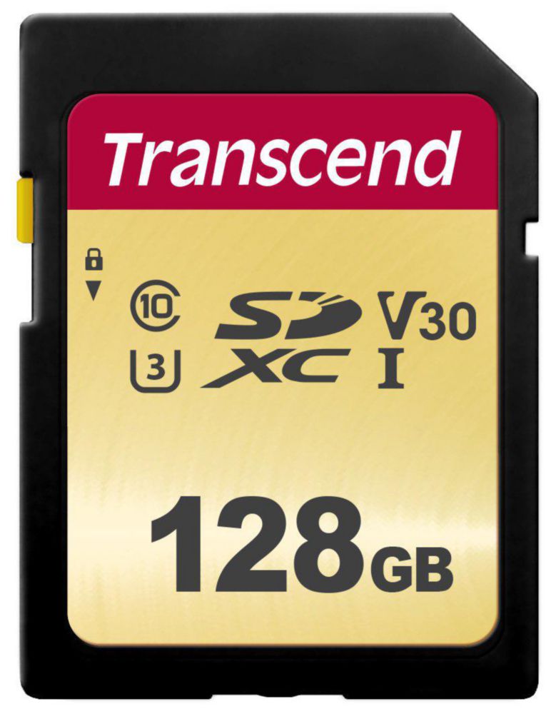Tarjeta SD Transcend 128 GB 500S U3/V30
