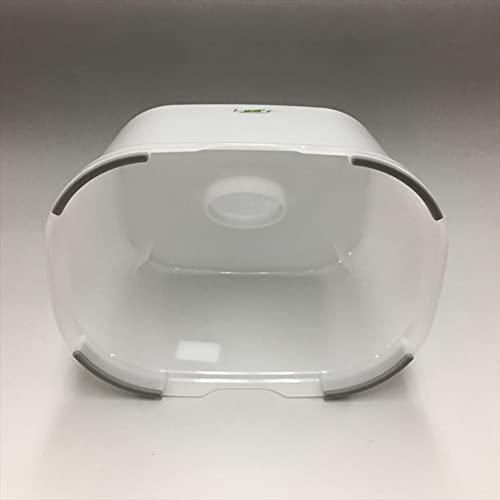 Taburete compacto de plástico JapanBargain 22x15x14 cm blanco