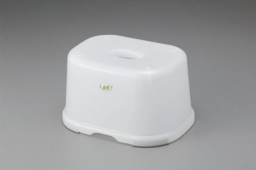Taburete compacto de plástico JapanBargain 22x15x14 cm blanco