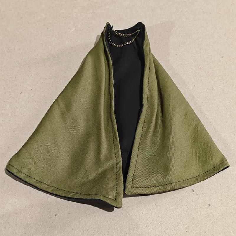 Capa negra y verde de escala 1/12 para figuras de acción ximitoy