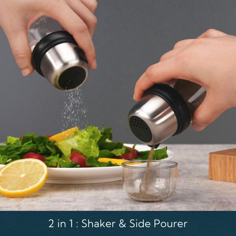 Salero y Pimentero KITCHENDAO 118 ml Negro 2 en 1