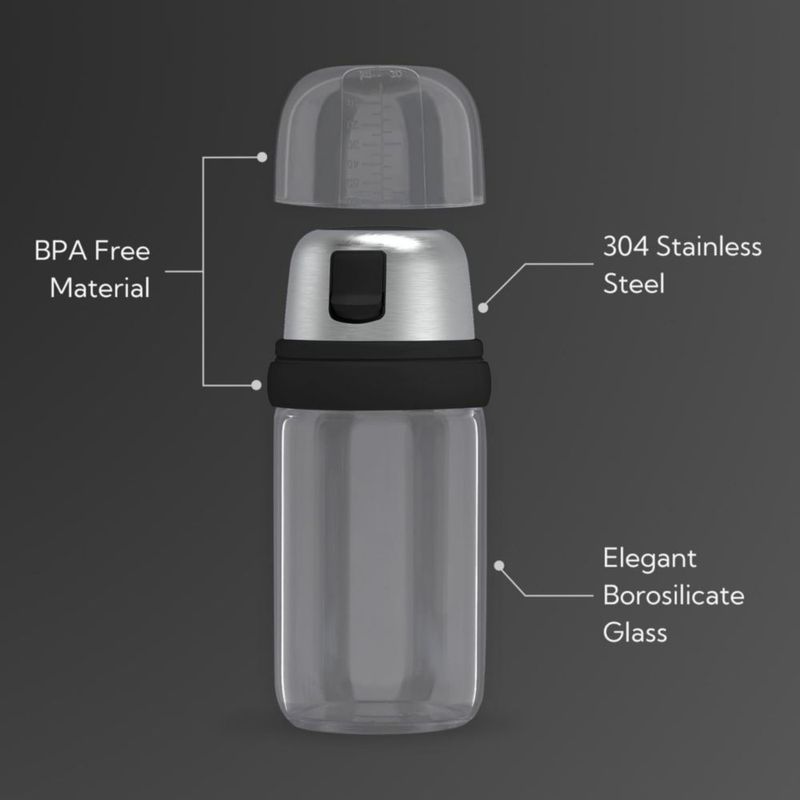 Salero y Pimentero KITCHENDAO 118 ml Negro 2 en 1