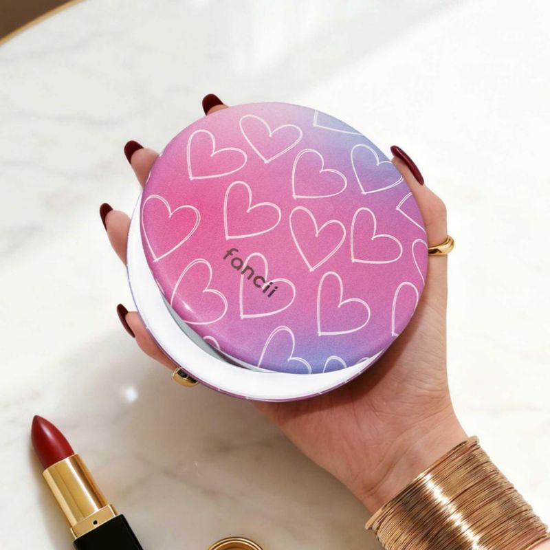 Espejo de Maquillaje Fancii 13 cm LED 10x/1x Recargable