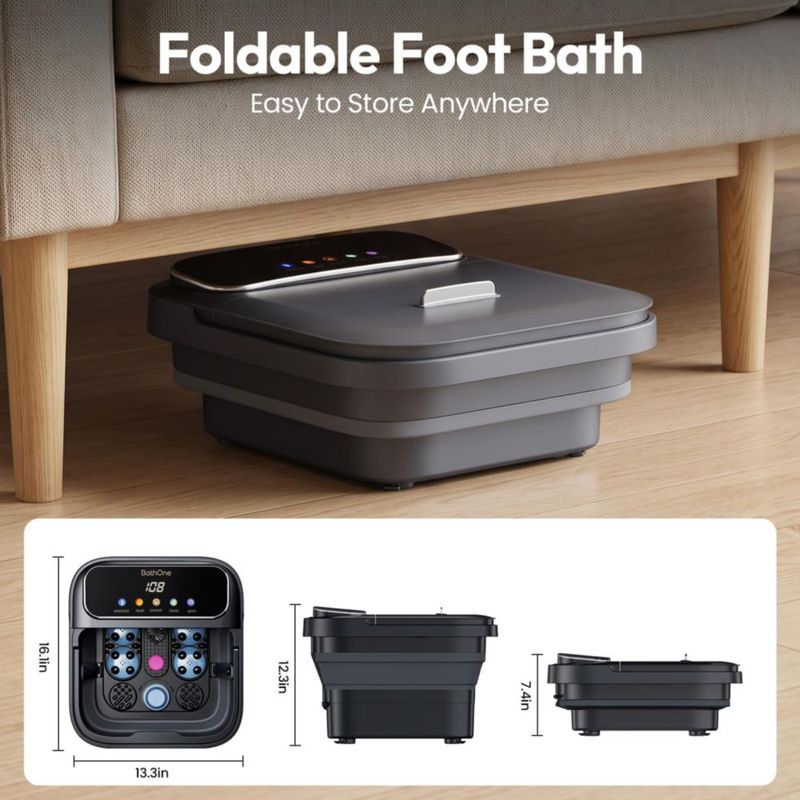 Baño de Spa para Pies Plegable y Calefactado BathOne