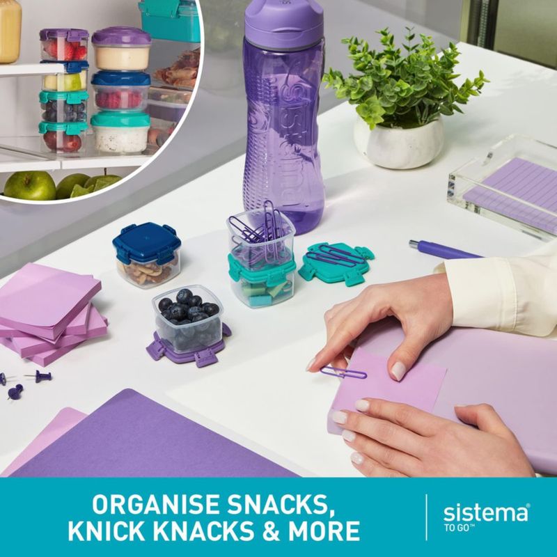Sistema de Almacenamiento de Alimentos 60 ml Pack de 4 - Rosa/Verde/Azul