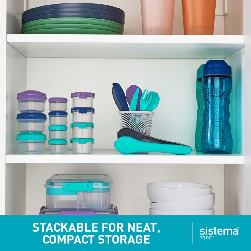 Sistema de Almacenamiento de Alimentos 60 ml Pack de 4 - Rosa/Verde/Azul