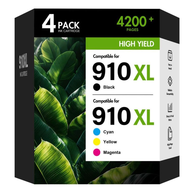 Cartuchos de tinta Cool Toner 910XL 4 unidades (negro/color)