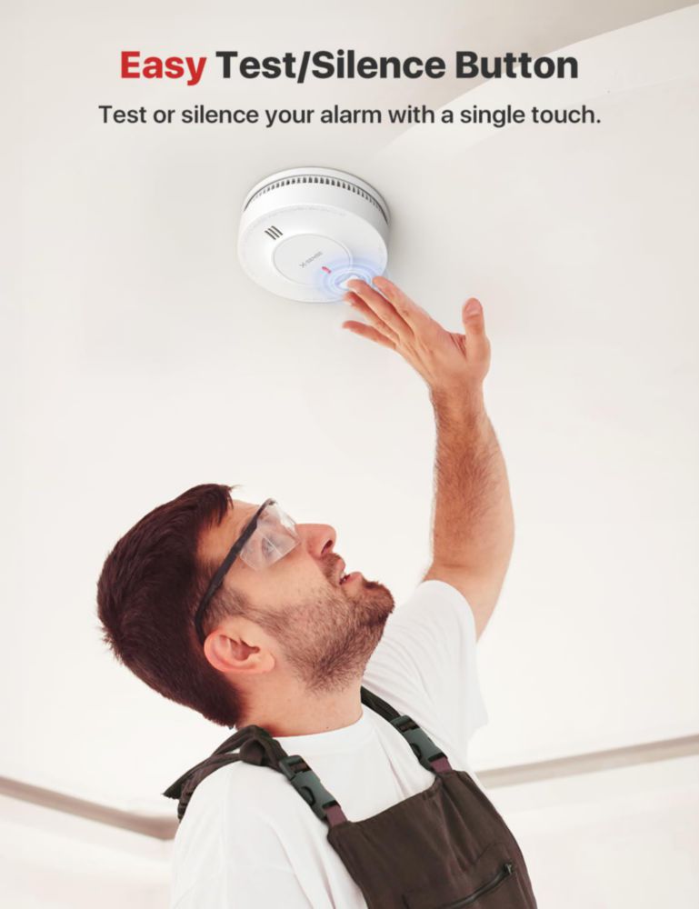Smoke Alarm X-Sense SD2J0AX batería de 10 años paquete de 3