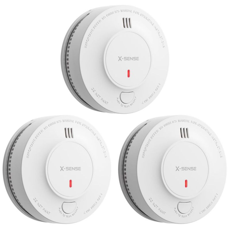 Smoke Alarm X-Sense SD2J0AX batería de 10 años paquete de 3