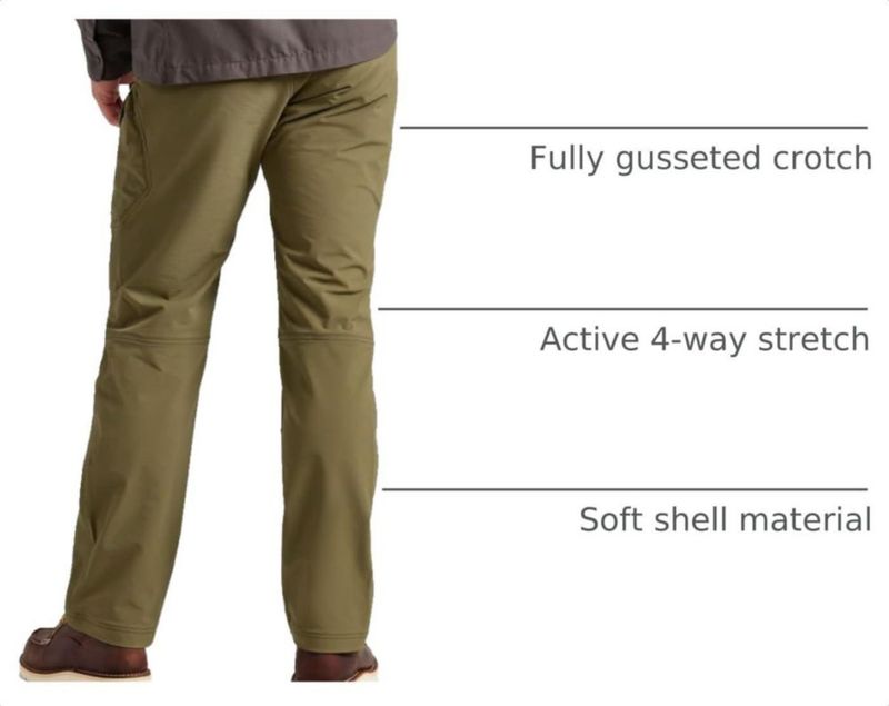 PANTALONES TRUEWERK 40W x 76 cm Oliva T1 WerkPant