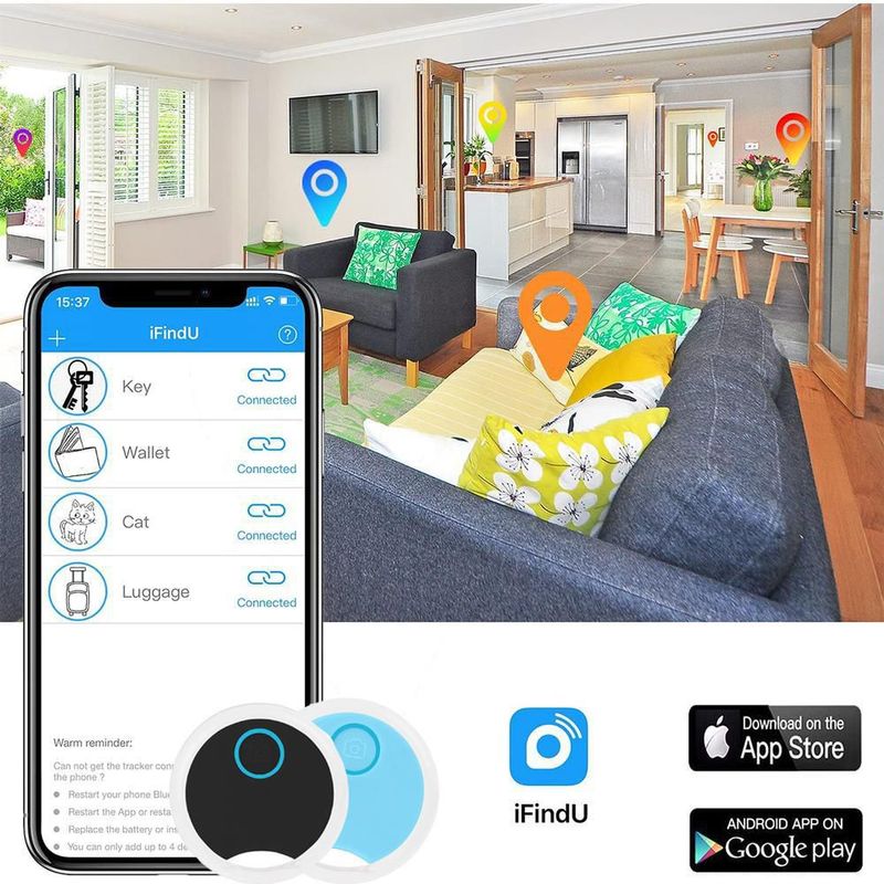 Tracker GPS para Objetos Bluetooth MXTXR-008 TraxColor Tracker GPS para Felinos Bluetooth