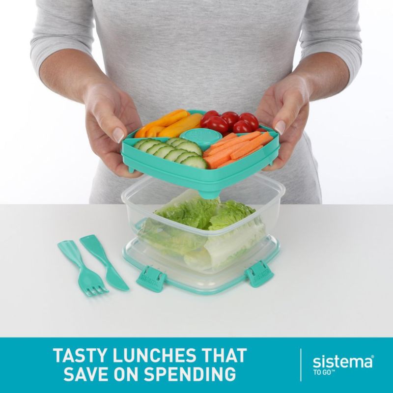 Sistema de Almacenamiento de Alimentos 11 L (2 unidades) sin BPA – Azul
