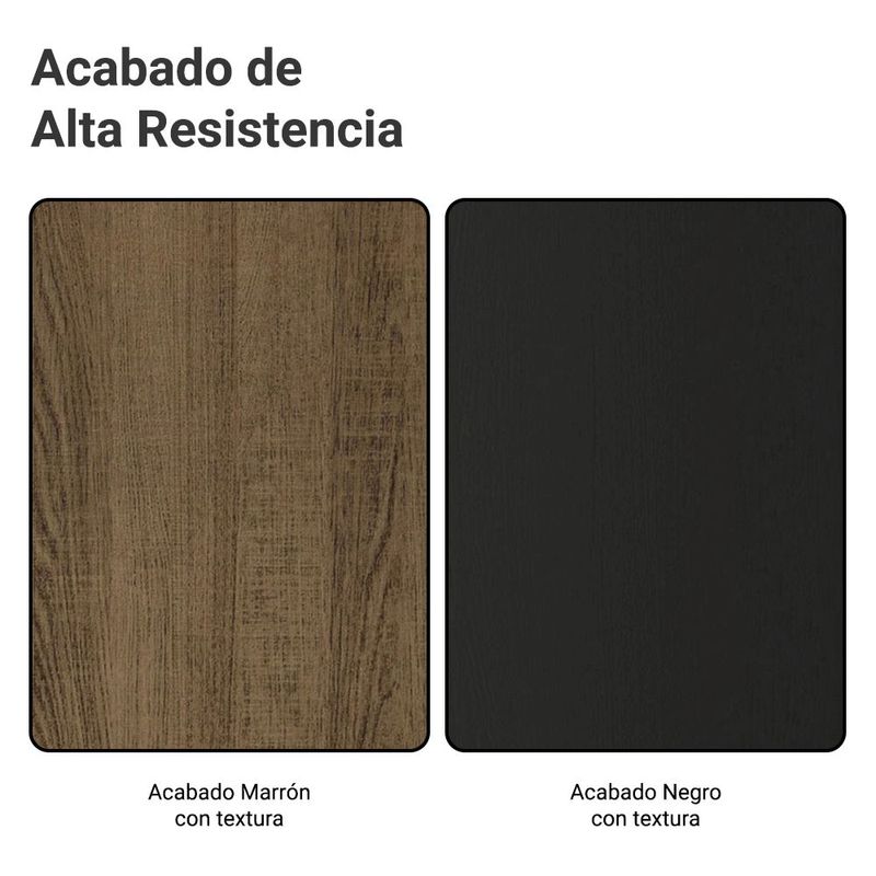 Kit gabinete y despensa de cocina madesa color marrón