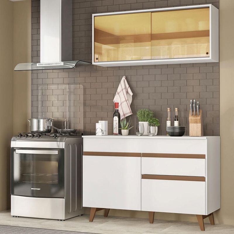 Cocina integral completa modular madesa reims 120cm blanco 2