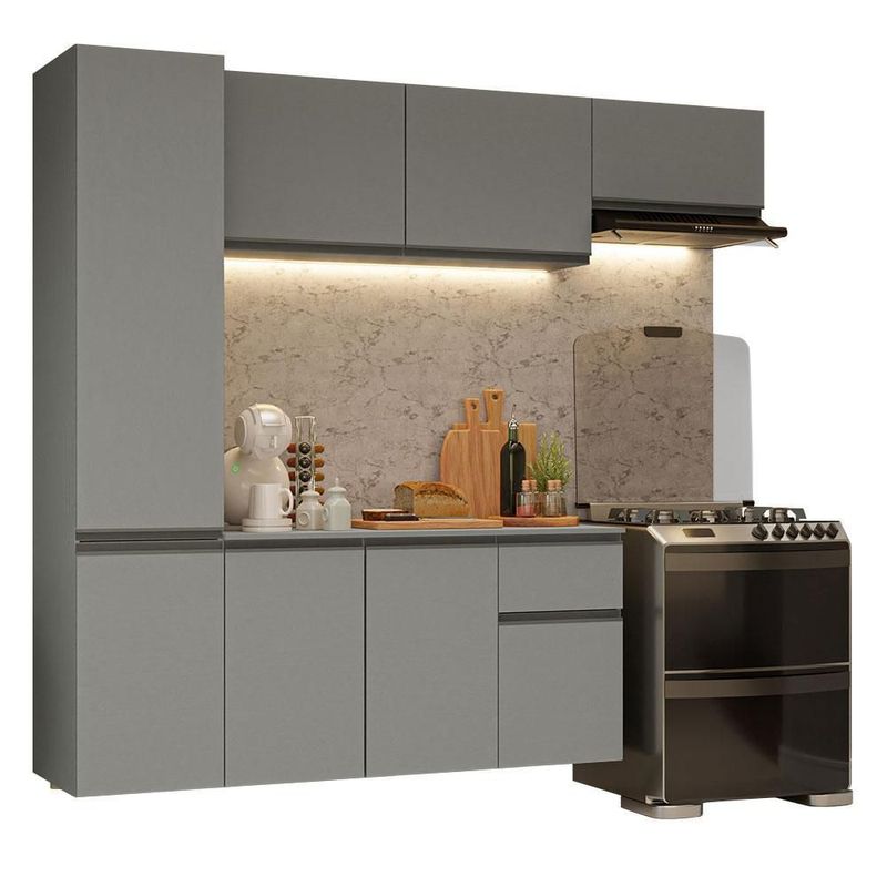 Cocina integral completa modular madesa nice 220cm gris 03