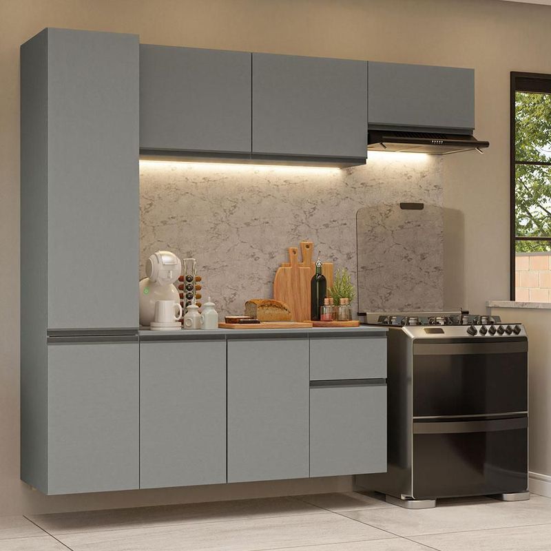Cocina integral completa modular madesa nice 220cm gris 03