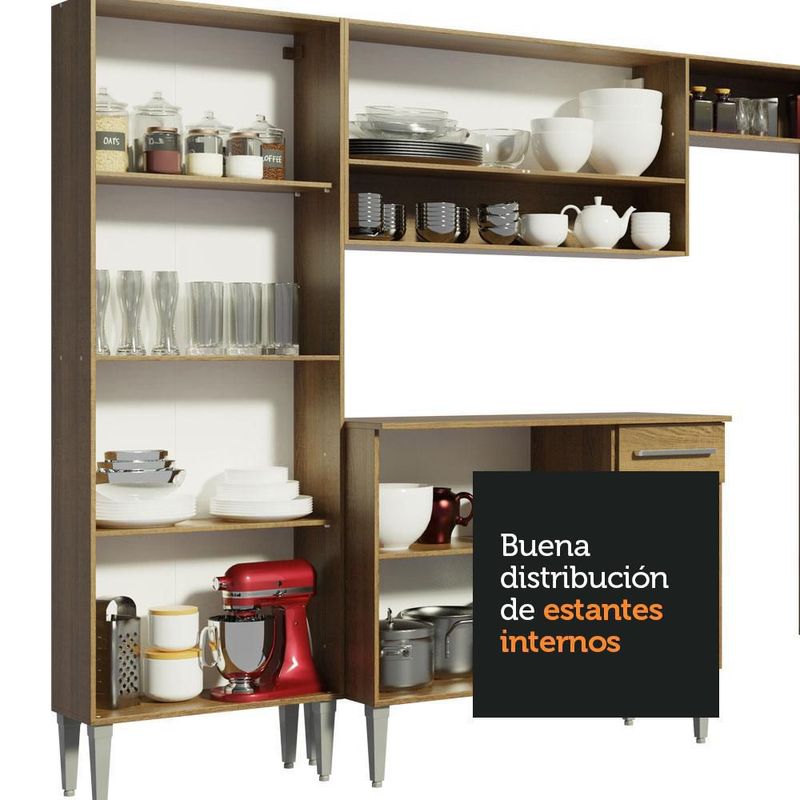 Cocina integral completa modular madesa emilly fit 229 mn 04