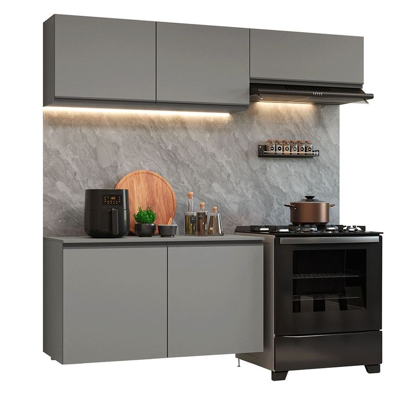 Cocina integral completa modular madesa nice 200cm gris 02
