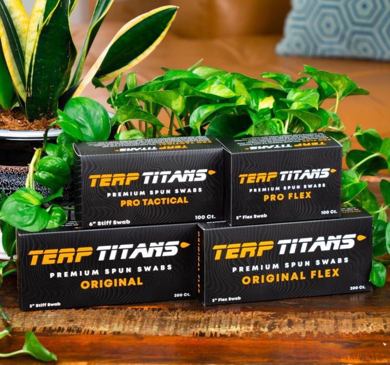 Hisopos de Algodón Terp Titans 800 uds Bambu Doble Punta