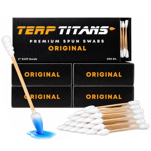 Hisopos de Algodón Terp Titans 800 uds Bambu Doble Punta
