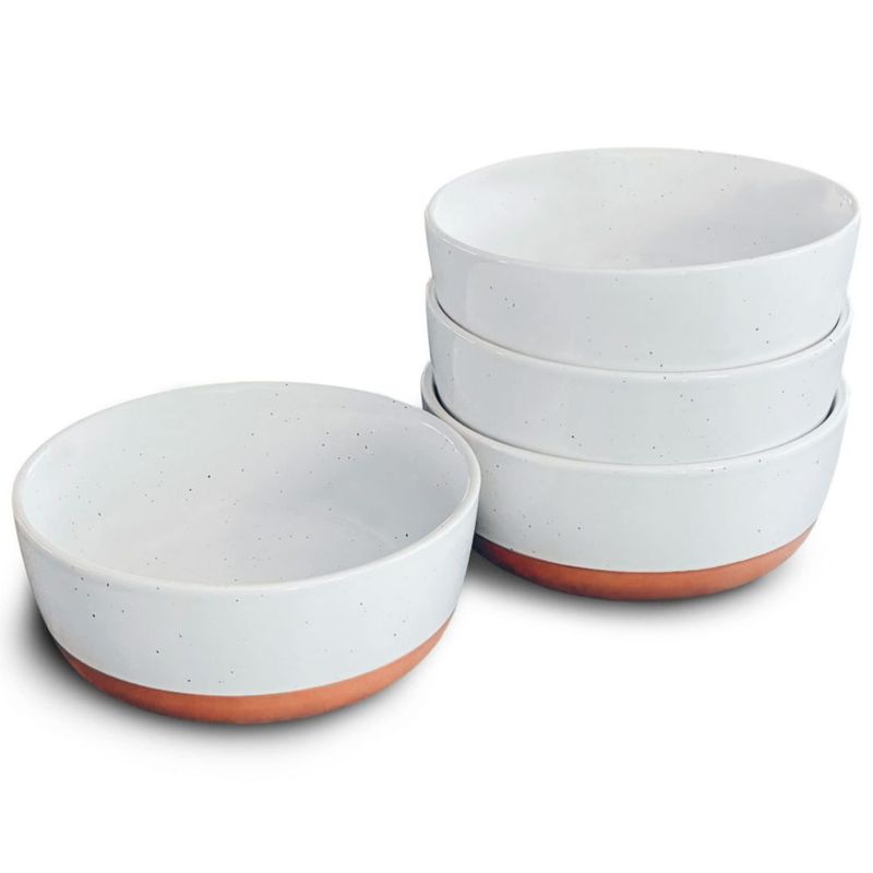 Juego de 4 tazones MORA 700 ml cerámica color vainilla
